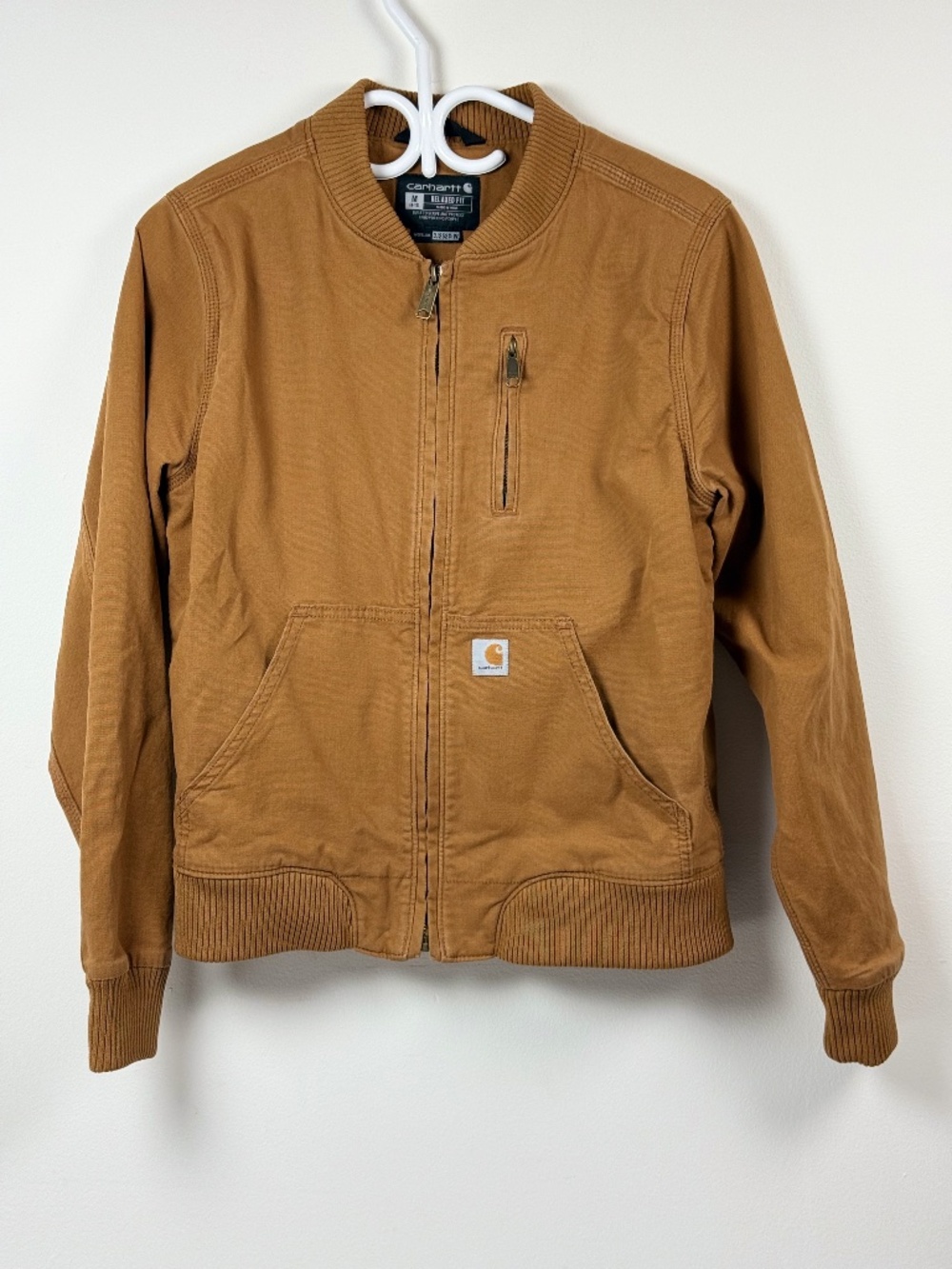 Carhartt Women's workwear Crawford Bomber Jacket size Medium (8-10) relaxed fit